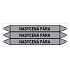 Značení potrubí, nasycená pára,3 ks, 355 × 37 mm